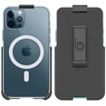 thumbnail image 4 of BELTRON Belt Clip Holster Compatible with Apple Clear Case for iPhone 12 Pro Max with MagSafe - Features: Built in Kickstand Holster Only, Case is NOT Included, 4 of 8