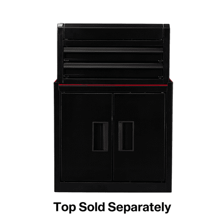 HYPER TOUGH MINI TOOL CABINET – 11.6-INCH STEEL STORAGE CABINET, BLACK, DOUBLE DOORS & NON-SLIP TOP MAT