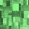 thumbnail image 1 of Ahgly Company Indoor Square Patchwork Emerald Green Transitional Area Rugs, 4' Square, 1 of 4