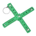 thumbnail image 4 of Foldable Ruler, 2Pcs Premium ABS Folding Ruler Portable 0.5m Foldable Ruler with Key  for Carpentry Laying Tiles Woodworking Ruler Folding Meter Stick, 4 of 7