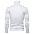 thumbnail image 2 of Winter Knitwear For Men Long Sleeve Turtleneck Slim Fit Pullover Sweater, 2 of 10