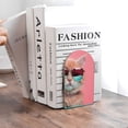 thumbnail image 6 of Pofeuu Cool Cat Pink Sunglasses Print Large Bookend Hold Heavy Books- Wood Bookends for Heavy Books Heavy Duty Book Ends Wood Bookends for Office Desk Non-Skid, 6 of 7