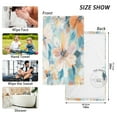 thumbnail image 3 of 2 Pcs Absorbent Face Towel Bath Hand Towels Soft Breathable Cotton Towel Set for Bathroom Kitchen Hotel Spa Decor Oversized Flowers Pattern, 3 of 8