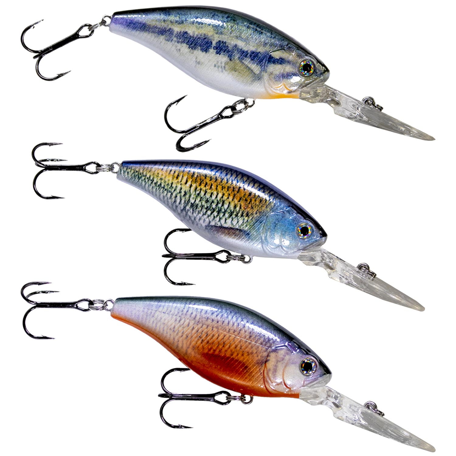 Realtree High Definition Medium Diving Crank Bait Gift Pack - South, Hard Bait Fishing Lure