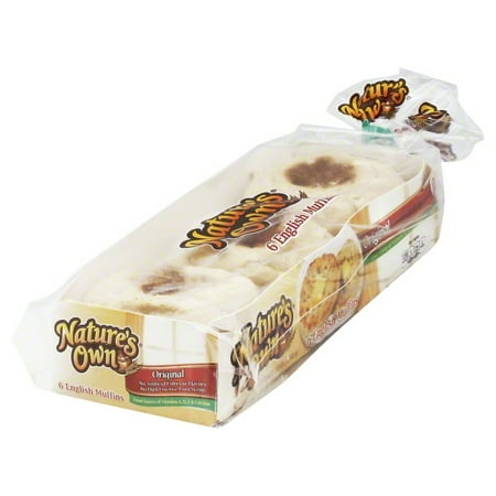 Natures Own 6 Plain English Muffins