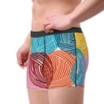 thumbnail image 3 of Kdxio Men's Boxer Briefs with Colorful Wool Balls Print - Comfortable and Breathable Underwear for Everyday Wear, 3 of 7