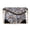 Agate Swirl, variant on Women's Leather Clutch Handbags- Removable Shoulder Straps Leather Crossbody Bag(2-in-1), Teal Dragonfly