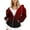 Wine, variant on Dezsed Zip Up Hoodie Women Women's Casual Printed Zippered Long Sleeved Hooded Sweater Jacket Top Wine XL