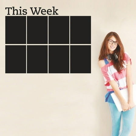 Raindrops  Blackboard Stickers Calendar Chalkboard Wall Decals Peel and