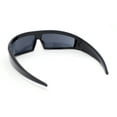 thumbnail image 4 of Robotic Futurism Streamline Wrap Arm Rectangular Plastic Sunglasses All Black, 4 of 4