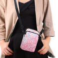thumbnail image 4 of HELLHERO Cherry Blossom Fish Scale Pattern Crossbody Sling Bags with Women Adjustable Shoulder Strap Women Messenger Bag Unique Gift Polyester, 4 of 7