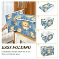 thumbnail image 4 of WOBOGO Cute Lion Large Collapsible Storage Box Flip Lid Fabric Decorative Organizer Container Basket with Handles 16.5×12.6×11.8in, 4 of 7