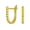 Gold-Tone, variant on Womens Modern Mini Spike Hoop Huggie Earrings 14K Gold Plated Sterling Silver