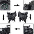 thumbnail image 5 of labwork Headlights Assembly Replacement for Cherokee 2014-2018 Halogen Projector Black Headlights Driver and Passenger Side, 5 of 7