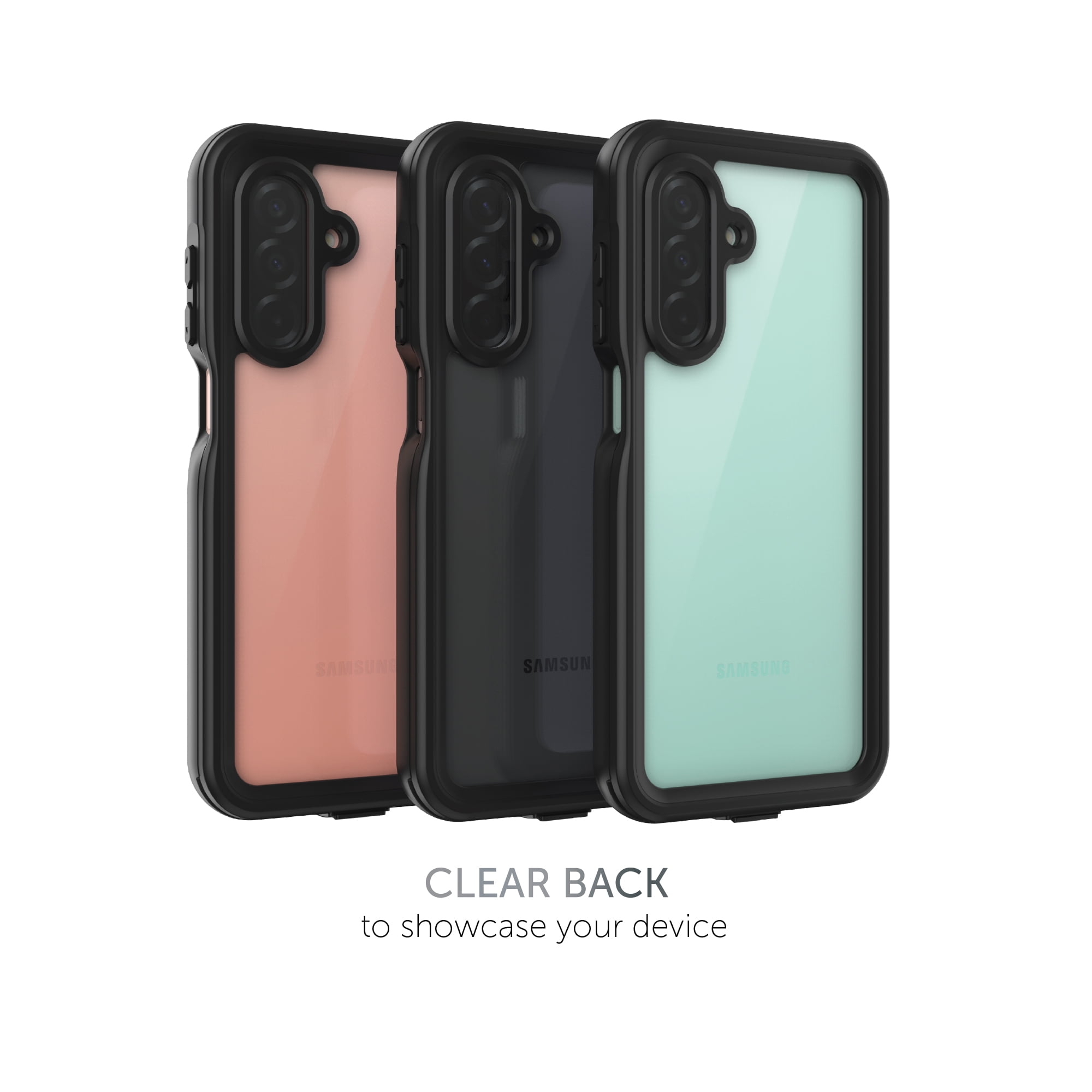 Body Glove Tidal Waterproof Phone Case for Samsung Galaxy A26 5G - Black/Clear