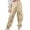 Khaki, variant on Xinlfly Girls Cargo Pants Casual Drawstring Elastic Waist Cotton Kids Jogger Pants with Pockets