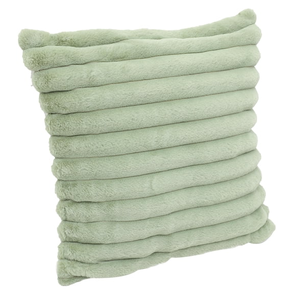 COMPUKAS Plush Green Throw Pillow Cover, Polyester Fabric, Stylish Sofa Home Decor