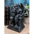 thumbnail image 5 of Ebros Stoic Gothic Notre Dame Thinker Gargoyle Sitting On The Throne Statue Le Penseur, 5 of 6