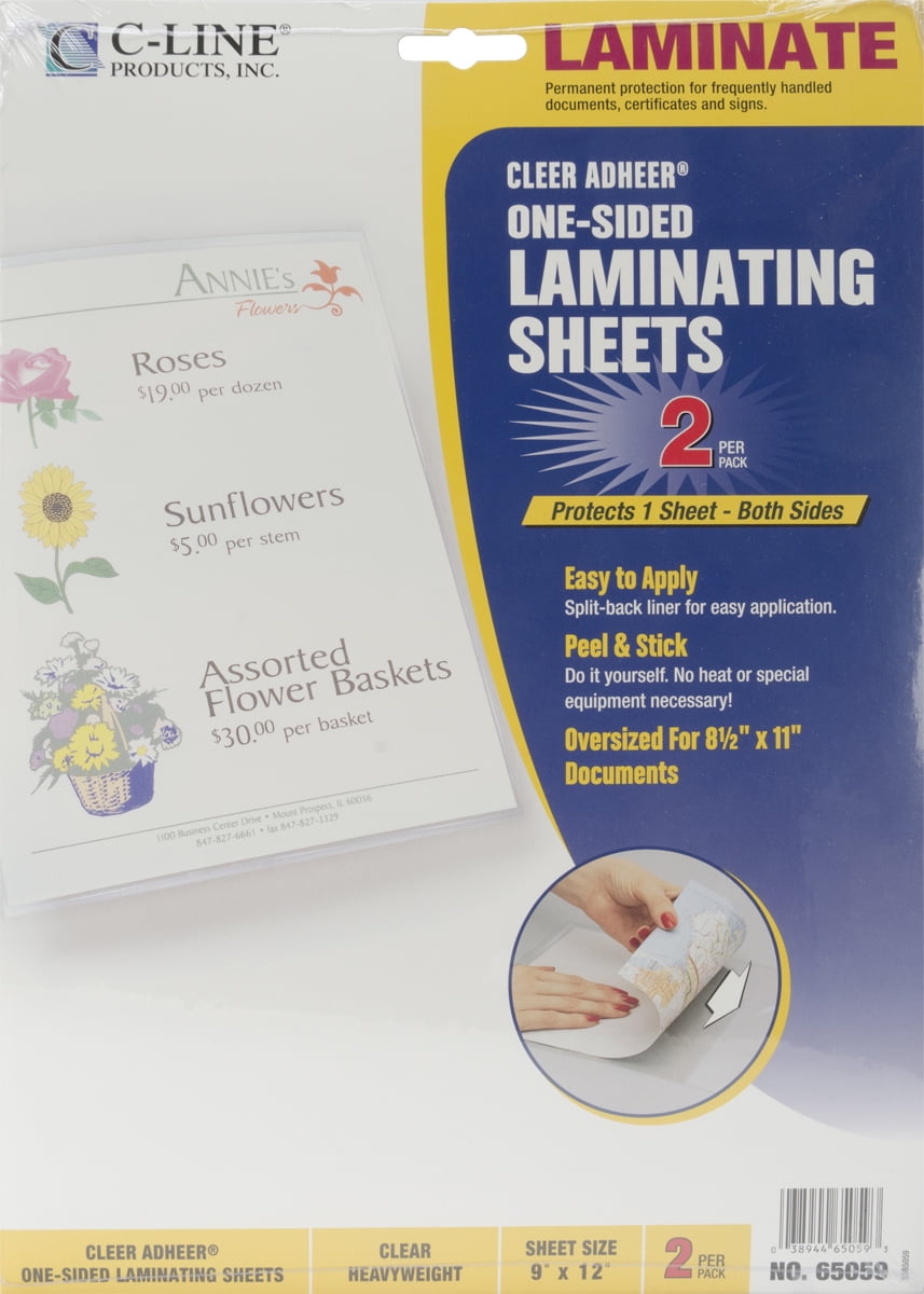 Cleer Adheer Laminating Sheets - Walmart.com