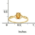 thumbnail image 2 of Primal Gold 14 Karat Yellow Gold Citrine Birthstone Ring, 2 of 4