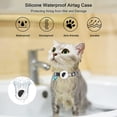 thumbnail image 4 of Frusde Airtag Cat Collar with Bell Safety Buckle Adjustable Kitten Collars with Air Tag Holder for Small Pets Cats-White, 4 of 5