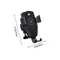 thumbnail image 3 of 15W Fast Wireless Car Charger for iPhone & Android - 360° Rotatable Phone Mount with Auto-Clamp & Type-C Port, 3 of 9