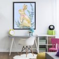 thumbnail image 2 of Stupell Industries Eucalyptus Bunny on Blue Black Framed Floater Canvas Wall Art design by Paul Brent, 31 x 25, 2 of 9