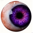 thumbnail image 2 of Lifelike Eyeball Decor Piece, Realistic Artistic Eye Sculpture for Desktop, Unique Creative Ornament, Handcrafted Artistic Decor(Purple, 3.54in), 2 of 7