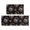 Colorful Headphone Black Pattern, variant on Game Controller Black Pattern Anti Fatigue Kitchen Rugs Set Of 2, Non Slip Washable Decorative Floor Mats for Kitchen Sink Laundry, 17"x30" and 17"x47"
