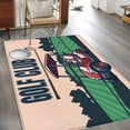 thumbnail image 3 of Golf Club Washable Area Rugs 4'x6', Vintage Golf Ball Cart Grass Beige Background Low Pile Throw Living Room Rug Non-Slip Sturdy Edge Binding Carpet for Indoor Entryway Bedside Kitchen, 3 of 9