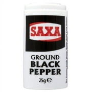Saxa Ground Black Pepper 12 x 25g