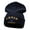 Navy, variant on Airman Retired Embroidered Long Knitted Beanie - White OSFM