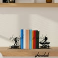 thumbnail image 4 of Shinelab Hiking Metal Bookends, Hiking Gifts, Sport Office Decor for Bookshelves 13006, 4 of 5