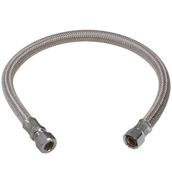 Conector de grifo BrassCraft B1-20KCF, 50 cm, 3/8 pulgadas de compresión