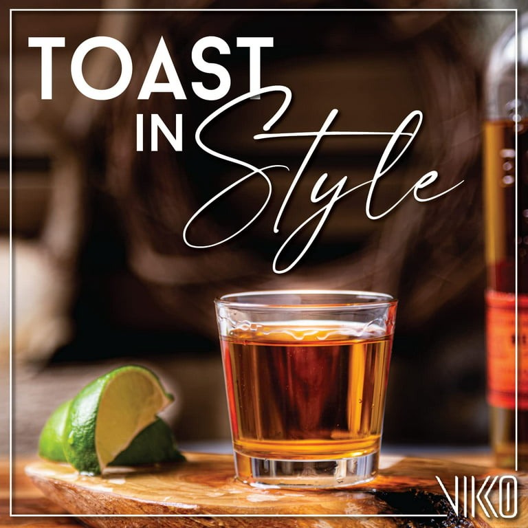 Vikko 1 Ounce Shot Glasses: Set of 6 Small Liquor and Spirit Glasses -  Durable Tequila Bar Glasses For Alcohol and Espresso Shots - 6 Piece Mini  Shooter Glass Set (Maracco) 