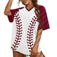 thumbnail image 2 of Dorinao Shirts Women Mom Tshirt Heart Graphic Tee Funny Short Sleeve Tops, Wine Women Blending Shirts, M, 2 of 8