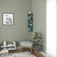 thumbnail image 3 of Ada Home Decor Furniture 8.66" 3 Tier Petrol Blue Chicago Modern Wall Shelf, 3 of 7