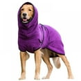 thumbnail image 1 of PENGXAING Dog Bathrobe Towel  Pet Drying Moisture Absorbing Bath Robe  Adjustable Microfibre Dog Bathrobe Fast Dry Dressing Gown Quick Drying Pajamas Toweling Super Absorbent Pet Robe Coa, 1 of 3