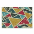thumbnail image 1 of Retro Cutting Board, Funk Art Abstract Geometric Grunge Triangles Murky Graphic Design, Decorative Tempered Glass Cutting and Serving Board, Small Size, Multicolor, by Ambesonne, 1 of 1