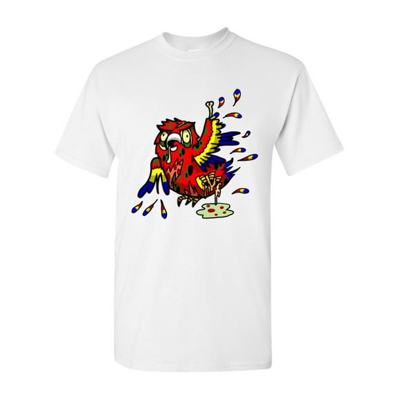 Zombie Parrot Undead Animals Adult DT T-Shirt Tee