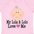thumbnail image 4 of Inktastic My Lola and Lolo Love Me Girls Baby Bodysuit, 4 of 5