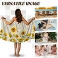 thumbnail image 5 of Yuyamidu Fall Sunflower Bath Wrap Towels for Women Body Wrap Towel with Pocket Breathable Bath Towels Terry Cloth Bathing Towel for Shower Soft Spa Wrap Towel Size M, 5 of 7