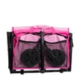 thumbnail image 3 of GDF Studio Heavy-Duty Compact Folding Wagon, 360lbs Capacity Lightweight Utility Cart with Swivel Wheels, Pink, 3 of 15