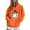 Orange, variant on Hoodies for Womens 2025 Fall Halloween Costume Hooded Jacket Loose Casual Fleece Sweatshirts Halloween Ghost Graphic Printed Long Sleeve Sweaters Pullover with Pocket