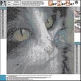thumbnail image 3 of Diamond Painting Full Round Kit, Cat With Butterfly 30 X 30 Cm, Diamond Embroidery Animals Full Diamond Painting Kit 5d Rhinestone Picture Craft For H, 3 of 4