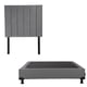 thumbnail image 1 of Box Base Cama Individual + Cabecera Argos Gris, 1 of 7