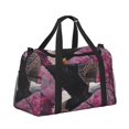 thumbnail image 2 of Fotbe Flower Bald Eagle Bolsa de Viaje con Estampado, Bolsa de Fin de Semana para Mujer con Compartimento para Zapatos, Bolsa de Gimnasio con Bolsillo Húmedo, 2 of 7