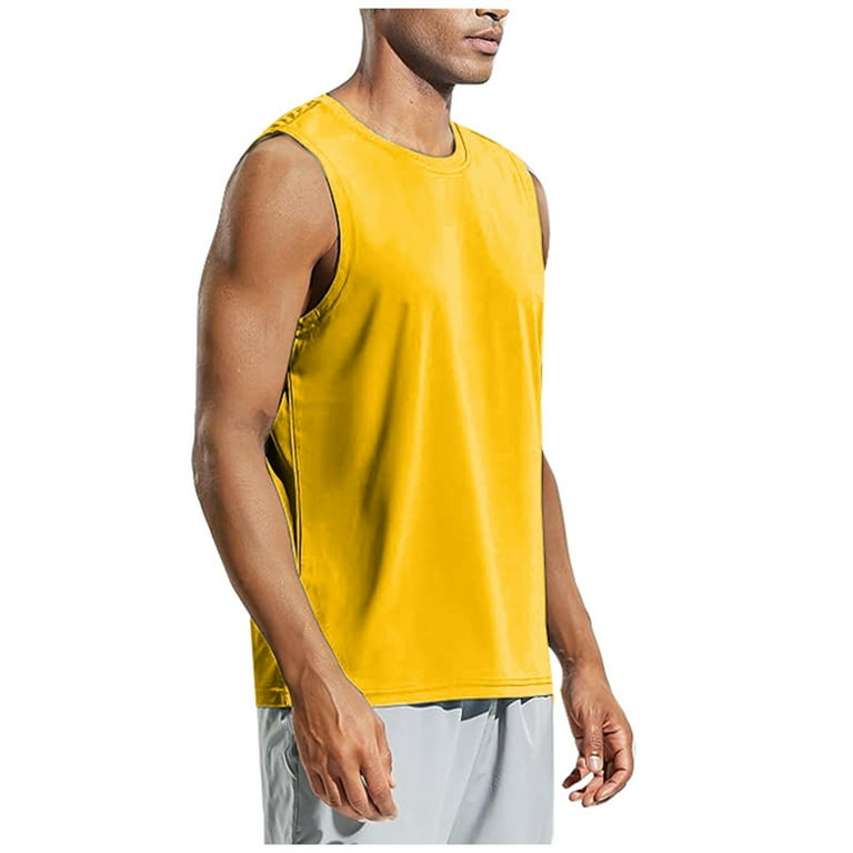 Men's Tank Tops Summer Solid Color Fashion Casual Vintage