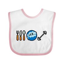 Inktastic Eat Sleep Weightlifting Boys or Girls Baby Bib