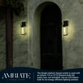 thumbnail image 5 of Ambiate Crespa Lantern-Style Wall Sconce, Motion Sensor, Medium Base (E26) Socket, Black Finish, Clear Glass Shade, for Porches, Patios, Garage Openings, Commercial or Residential, ETL, 5 of 5